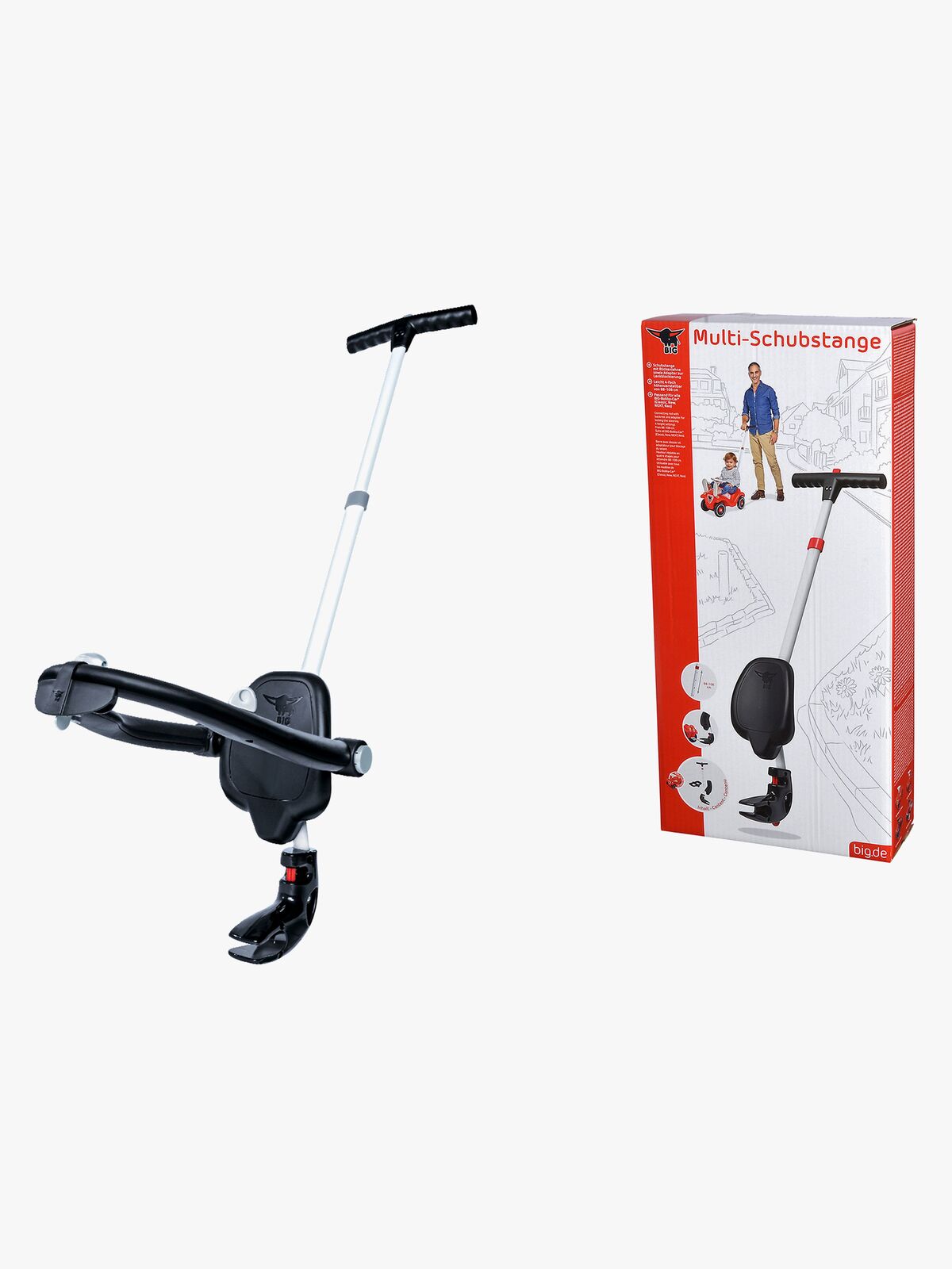 BIG Gåbilshåndtag, Grå