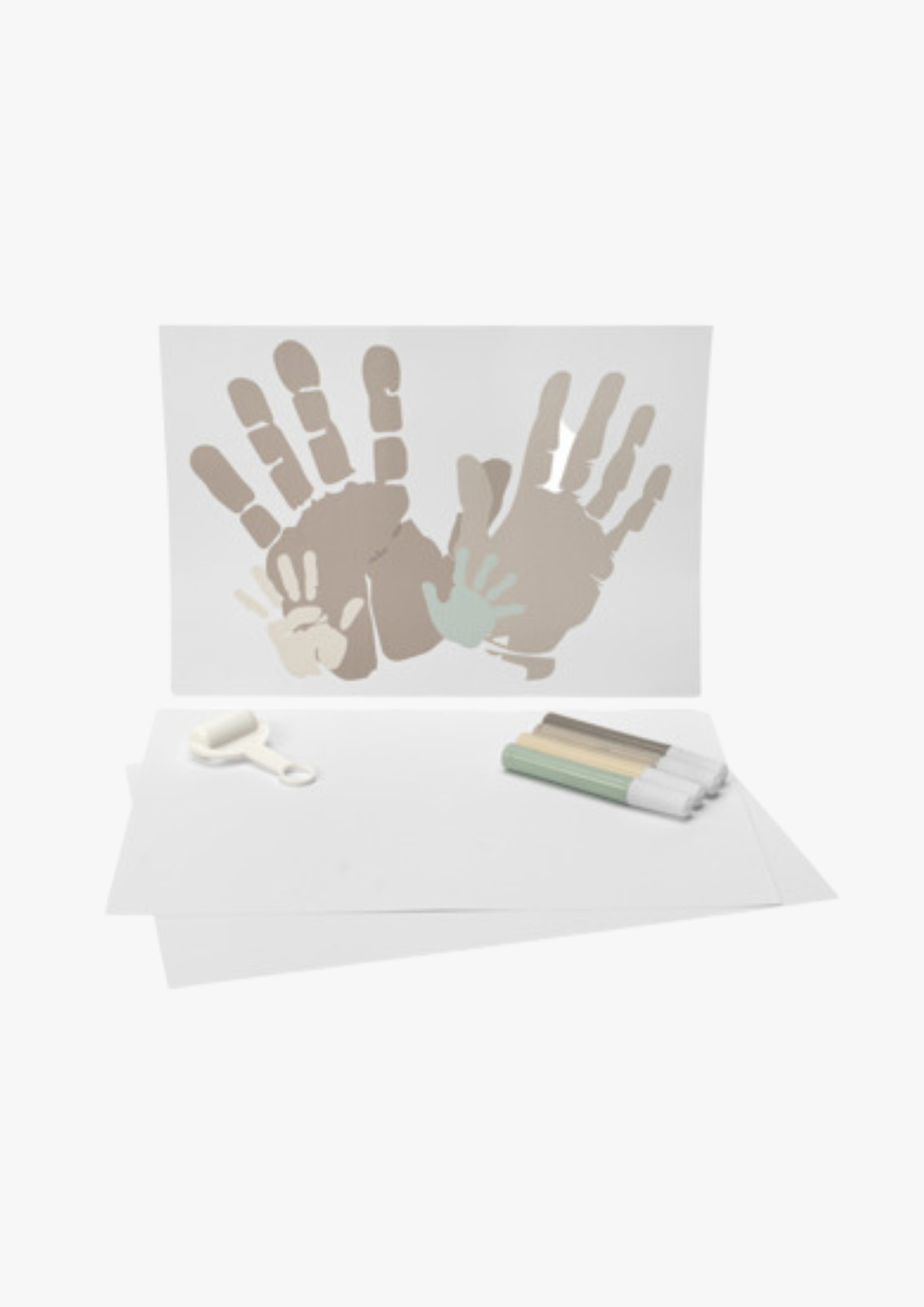 BamBam Familie Håndaftryk Kit, 4 Farver