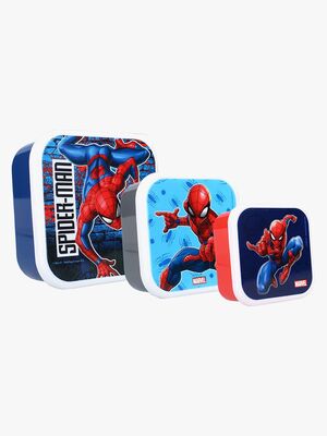 Marvel Spider-Man 3 in 1 Madkasse Let's Eat!, Navy