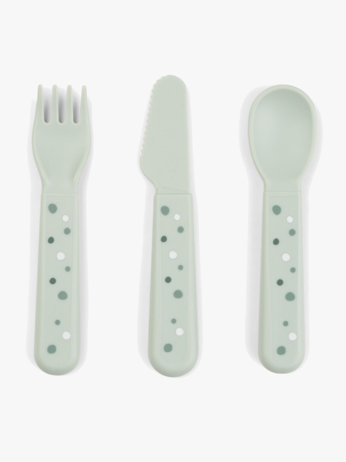 Done By Deer Foodie Bestik Happy Dots, Grøn