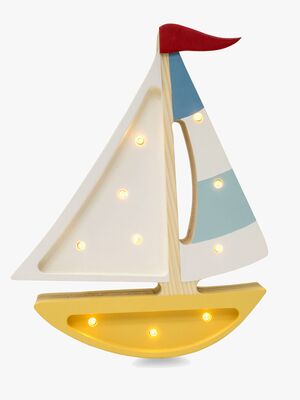 Little Lights Lampe Sejlbåd, Sennepsgul