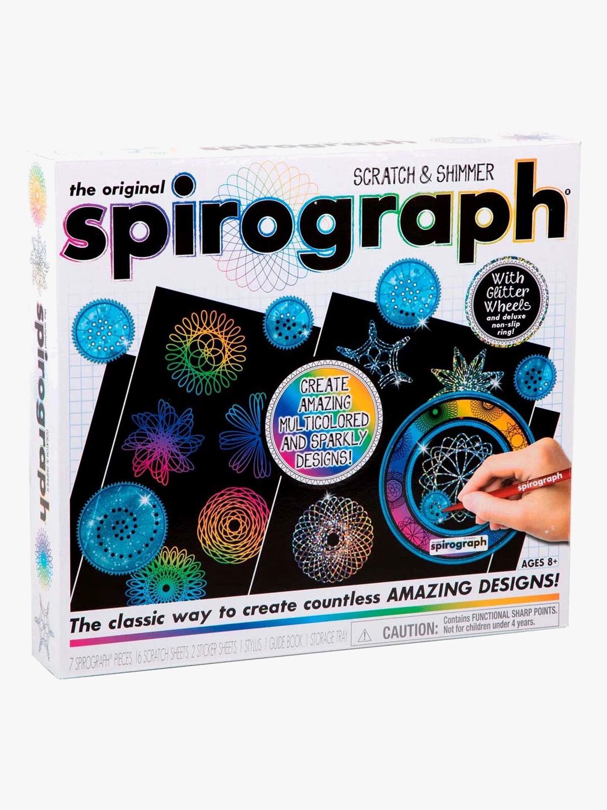 Spirograph Tegneværktøj Skrab og Shimmer