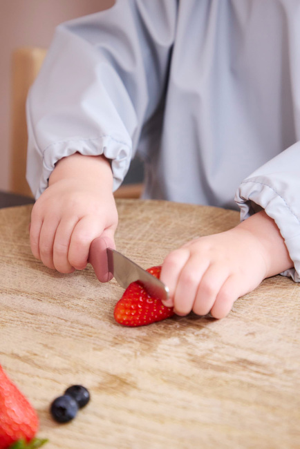 FILIBABBA  Langærmet Hagesmæk, Pearl Blue