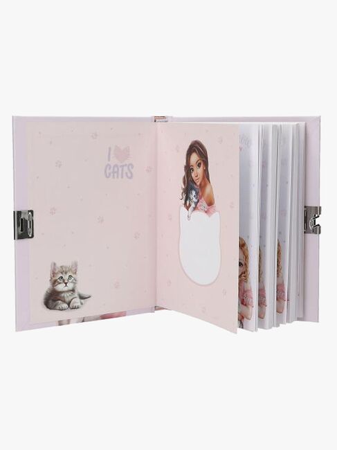 TOPModel Dagbog med Hjertelås KITTY