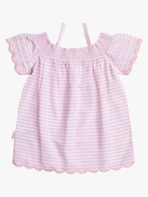Petite Chérie Atelier Phillipa Top, White/Pink