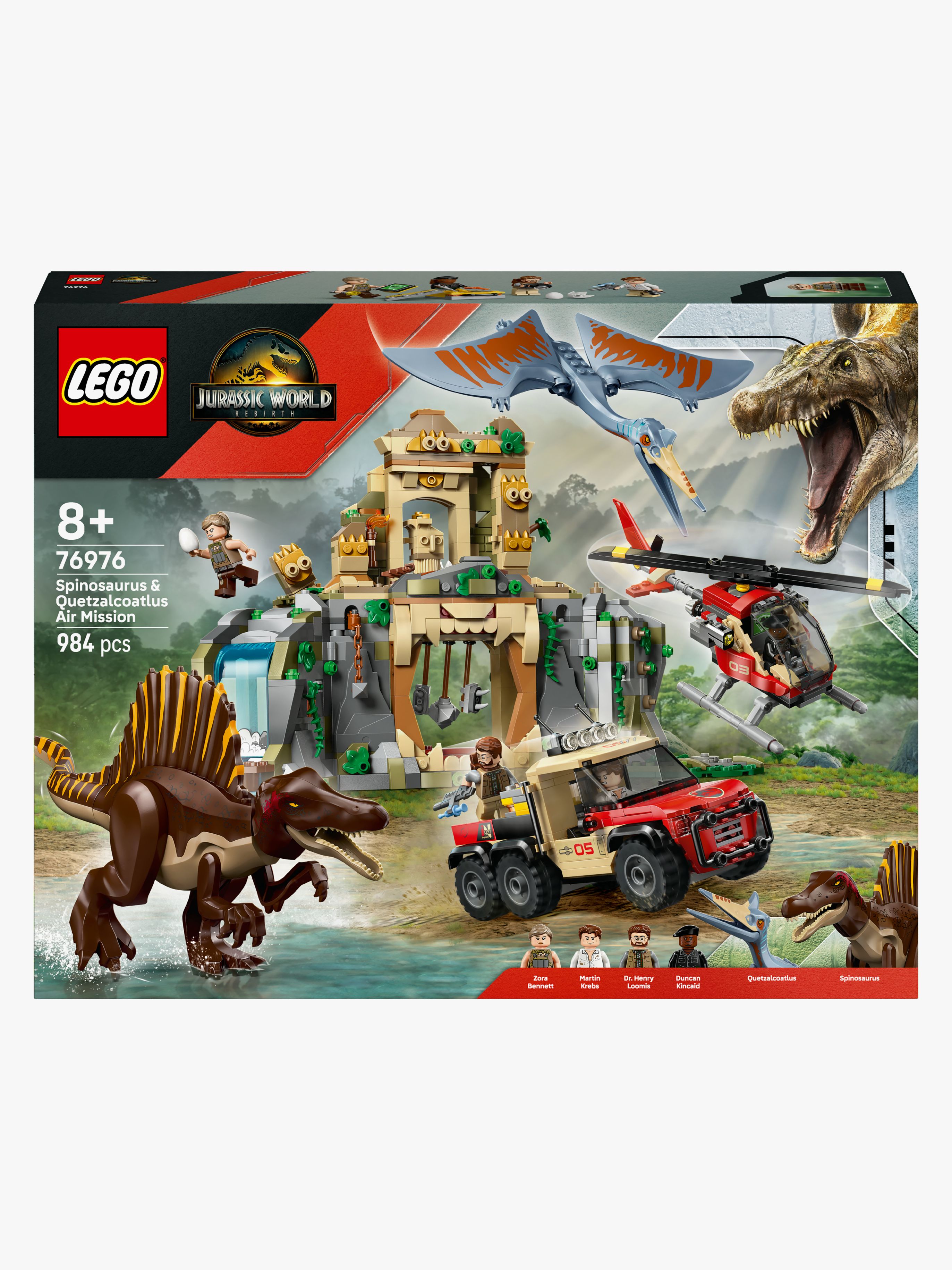 LEGO Jurassic World 76976 Luftmission: Spinosaurus og quetzalcoatlus