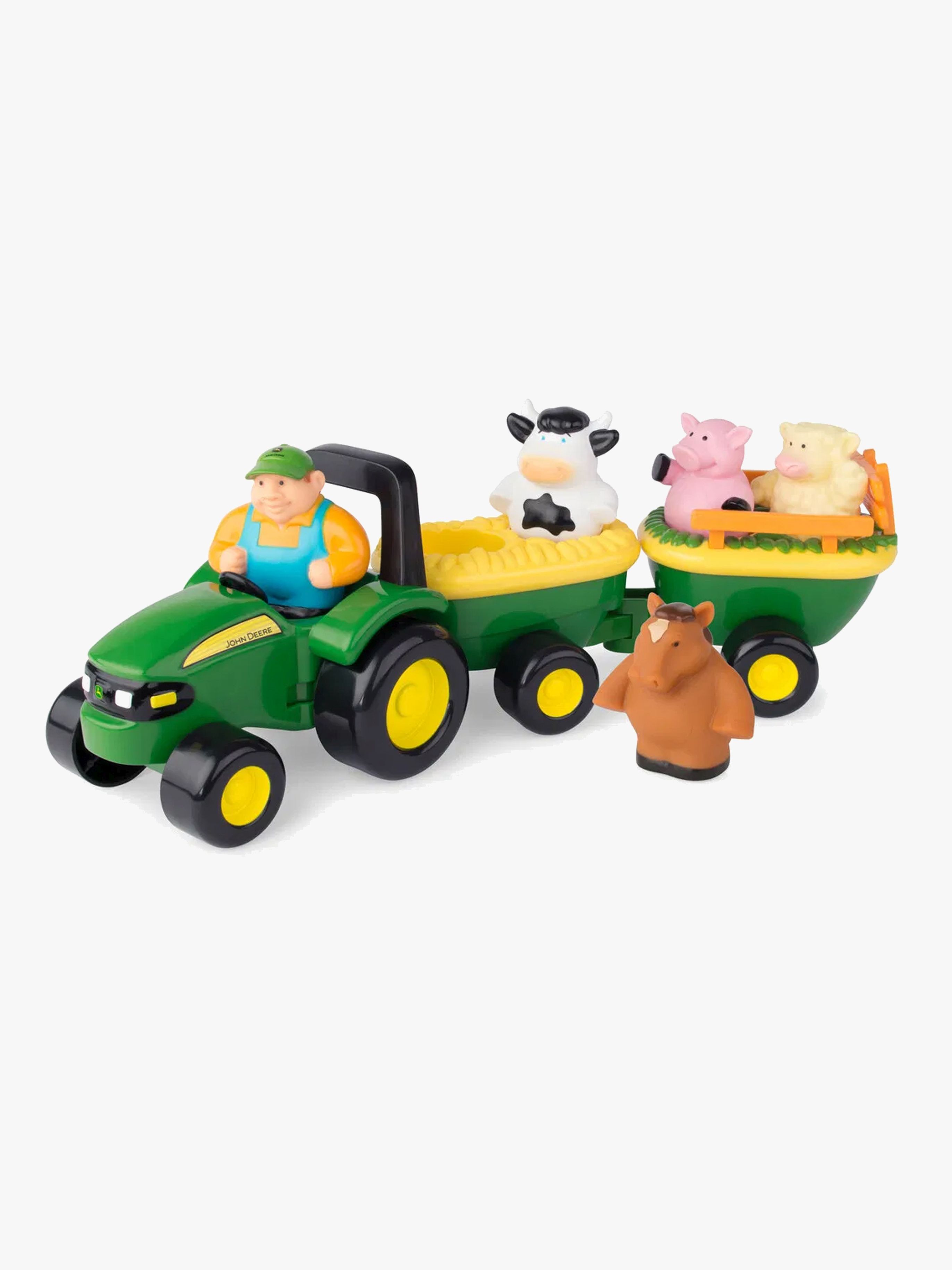 John Deere Dyr Lyde Traktor med Bondegårdsdyr