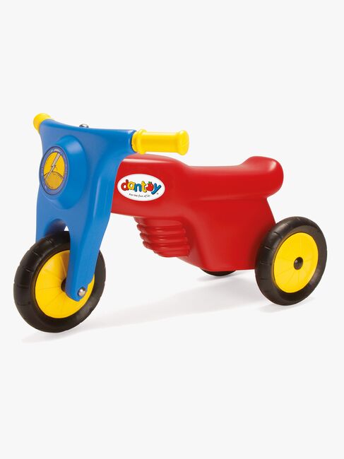Dantoy Motorcykel Gummihjul, Rød/Blå