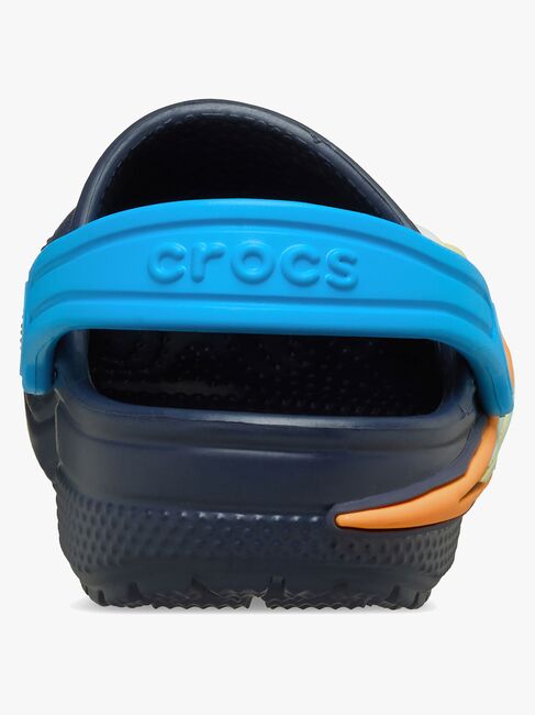 Crocs Classic UFO Lights Kids Clogs, Navy