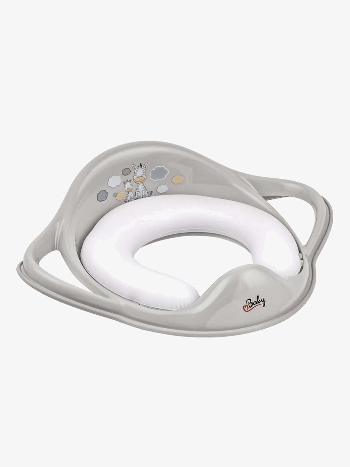 Maltex Zebra Toiletsæde Polstret, Grå