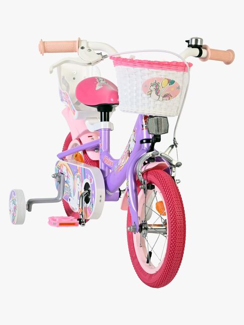 Volare Unicorn Cykel 12 Tommer, Lilla
