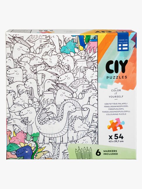 Peliko CIY Puslespil med Tuschpenne 54 Brikker Blandet Udvalg