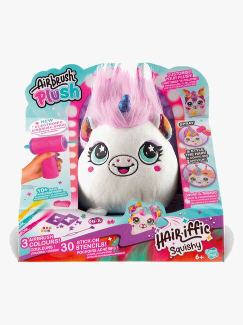 Canal Toys Airbrush Plush Hair'iffic Squishy Bamse Pal-Princess  17 cm