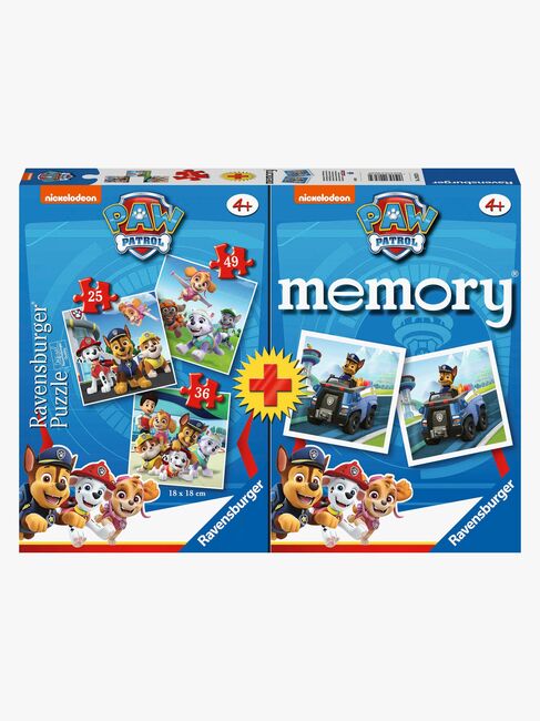 Ravensburger Paw Patrol Puslespil 3-i-1 + Huskespil