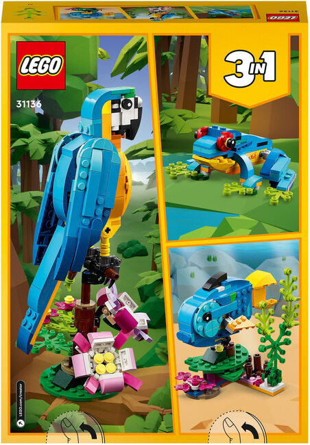 LEGO Creator 31136 Eksotisk papegøje