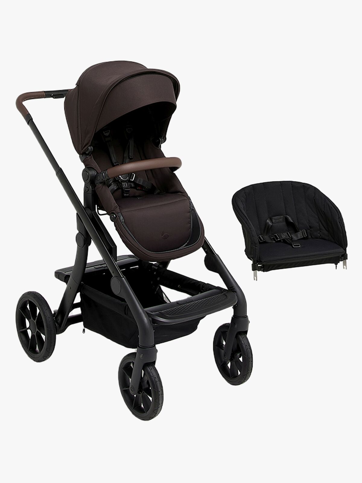 Beemoo Pro Max Klapvogn inkl. Toddler seat, Espresso Brown
