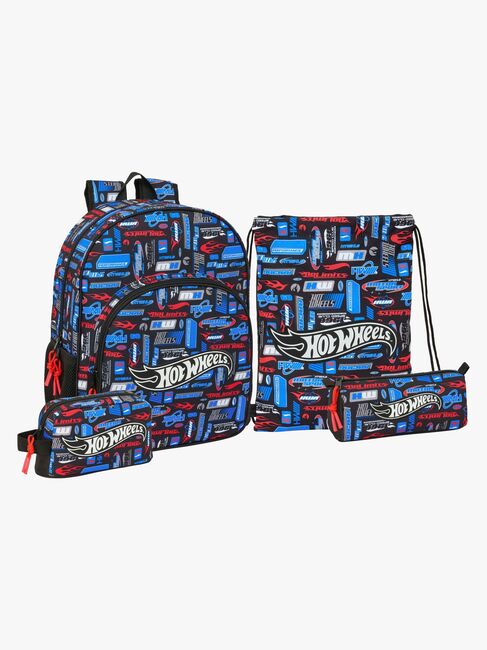 Hot Wheels Rygsæk 19L, Gymnastikpose, Køletaske & Penalhus, Challenger