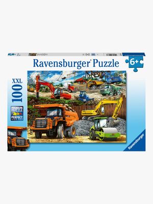 Ravensburger Puslespil Entreprenørmaskiner, 100 Brikker