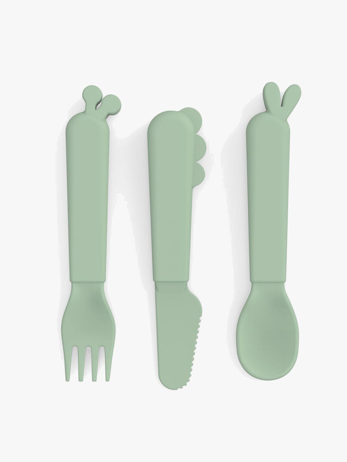 Done By Deer Friends Bestik 3-pak, Green