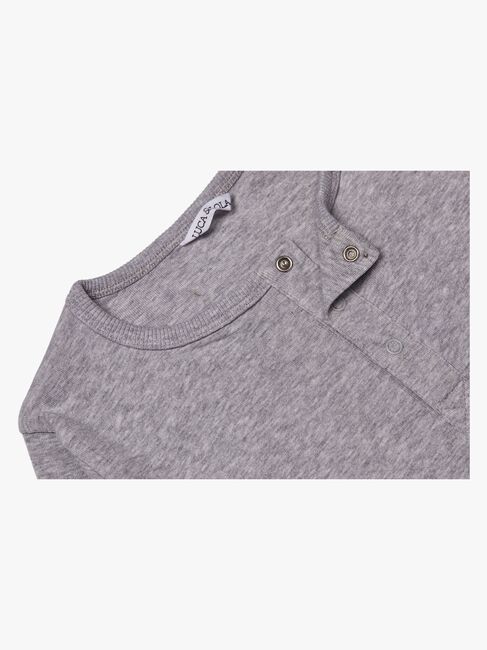 Luca & Lola Jacopo Langærmet T-Shirt, Grey Melange