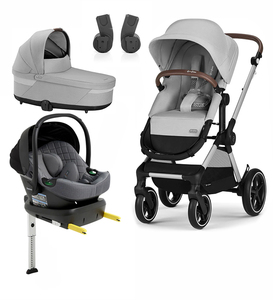 Cybex BALIOS S Lux Duovogn inkl. Beemoo Route i-Size Autostol Baby & ISOFIX Base, Lava Grey/Mineral Grey
