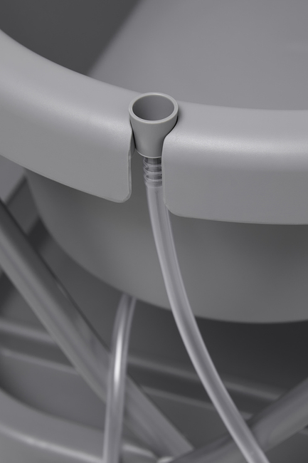 Beemoo CARE Flex Puslebord med Badekar, Dark Grey