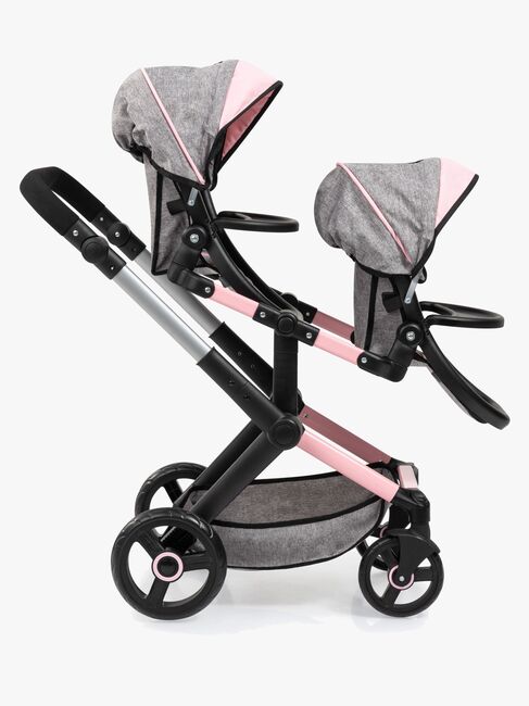 Bayer Design Xeo Twin Tvillingedukkevogn, Grå