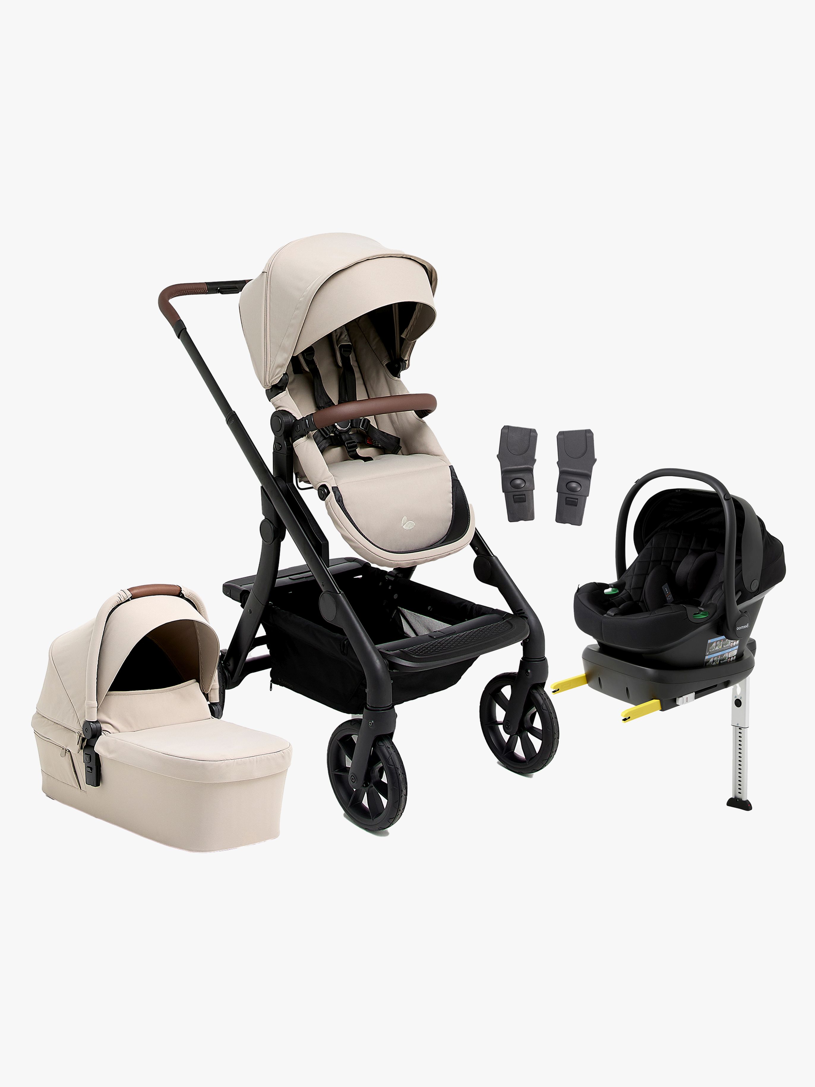 Beemoo Pro Max Duovogn & Beemoo Route Autostol Baby inkl. ISOFIX-base, Latte Beige