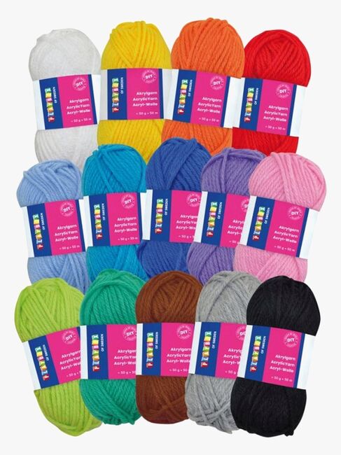 Playbox Akrylgarnsæt, 14 Farver
