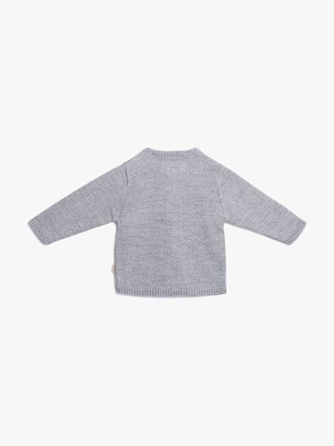 Petite Chérie Atelier Margit Babytrøje, Light Grey/Grey Melange