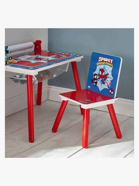 Marvel Spidey & His Amazing Friends Skrivebord med Stol, Rød