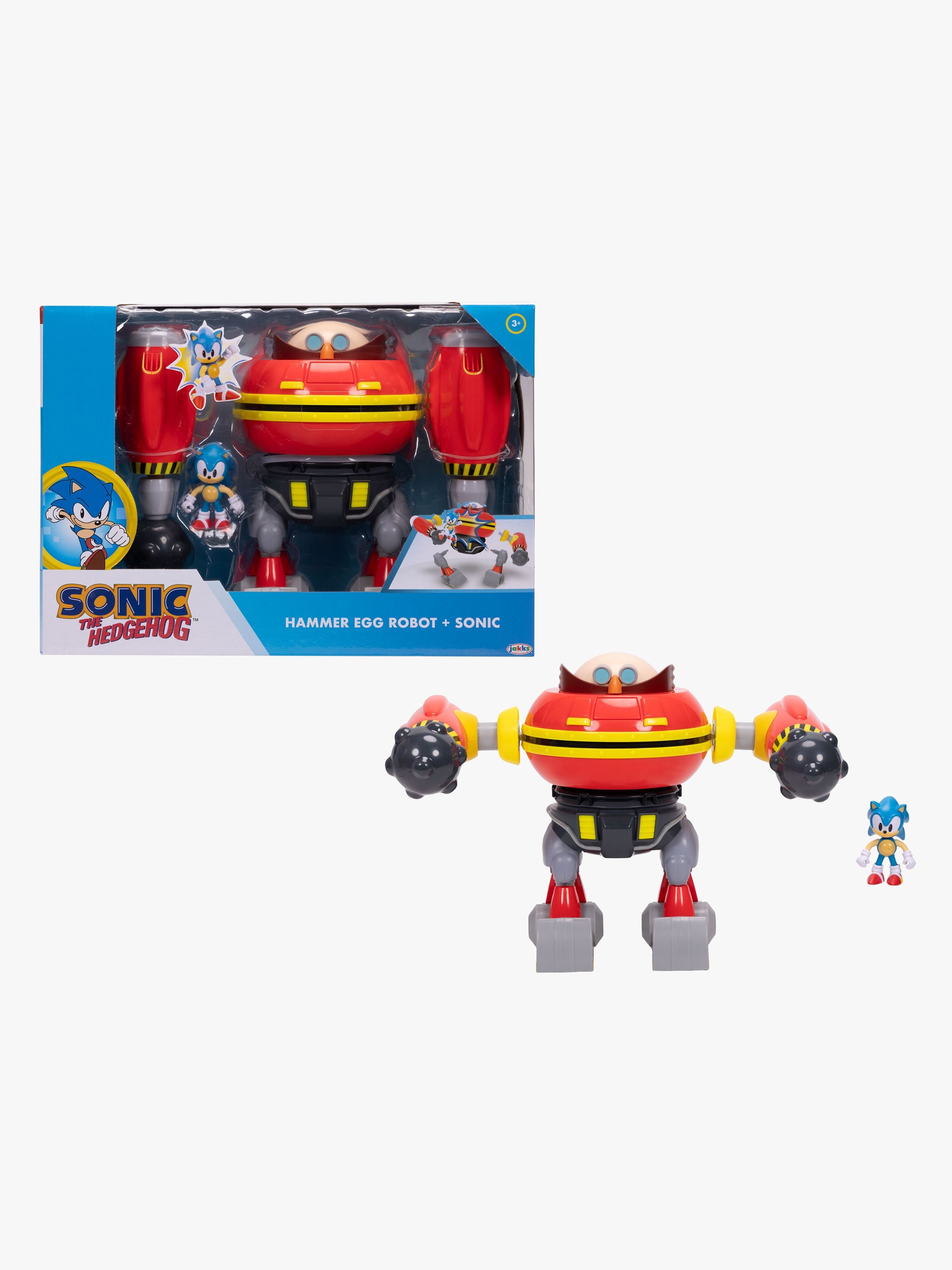 Sonic The Hedgehog Legesæt med Egg Hammer Robot