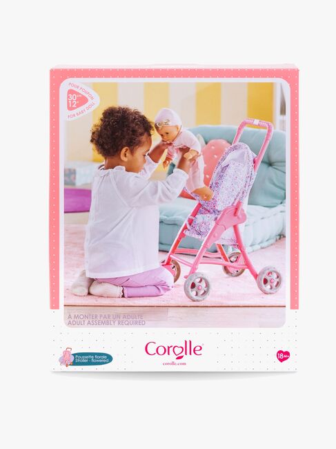 Corolle Dukkeklapvogn, Lyserød/blå