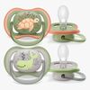 Philips Avent Ultra Air Deco Sut 2-Pak 6-18m, Grøn/Grå