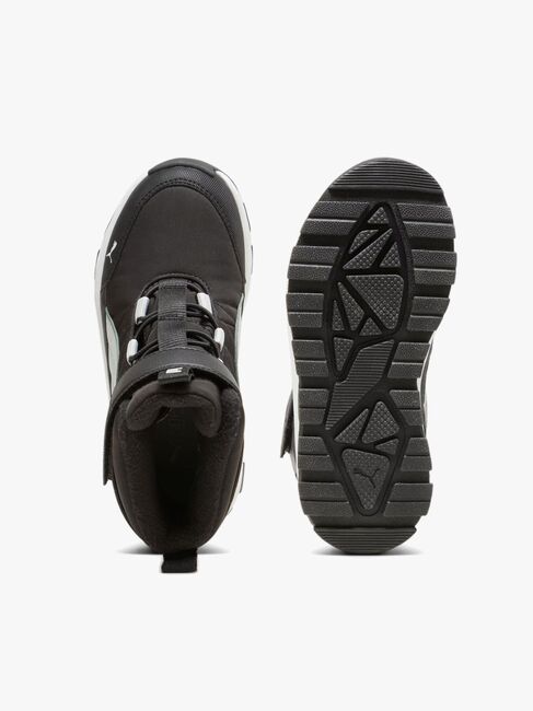 Puma Evolve Puretex AC PS Vinterstøvler, Black/Ash Grey/White