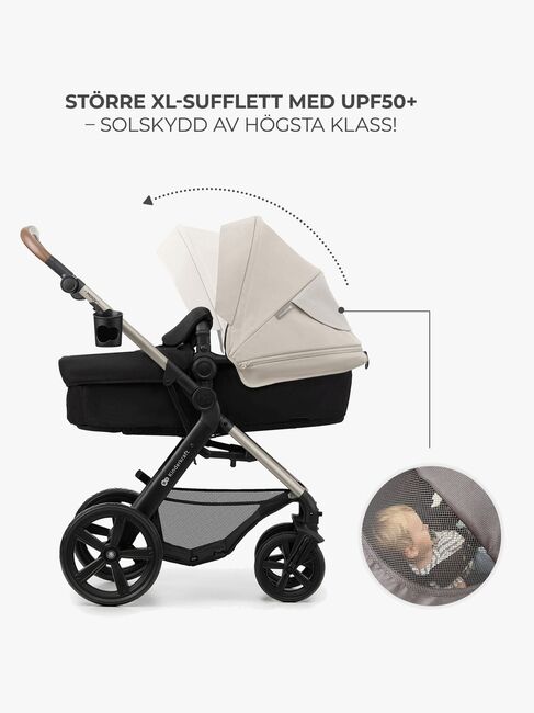 Kinderkraft MOOV 2 3-in-1 Kombivogn, Moonlight Grey