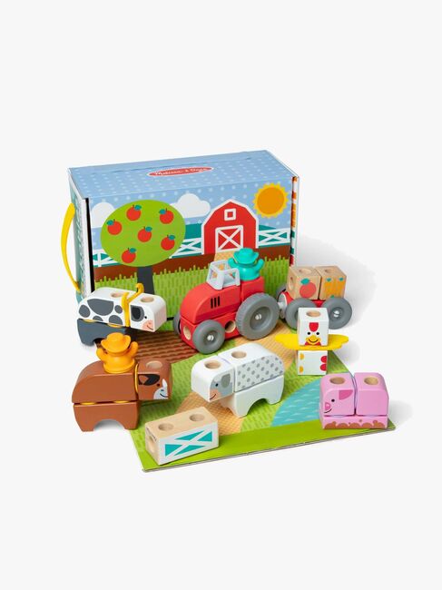 Melissa & Doug Blockables Byggesæt Bondegård 56 Dele