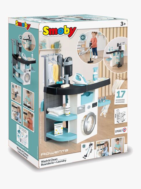 Smoby Rowenta Wash&Clean Vasketøjs- og Rengøringssæt