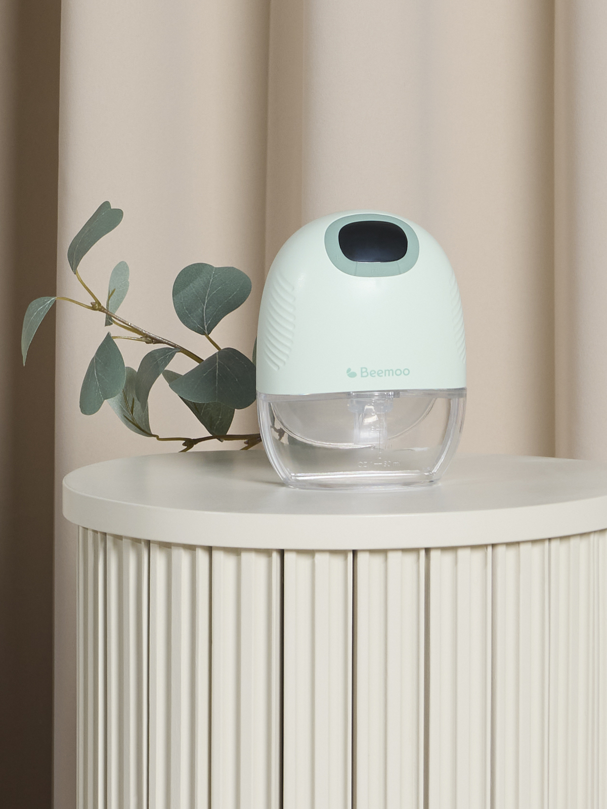 Beemoo CARE Wearable Slim Elektrisk Brystpumpe Single, Soft Green