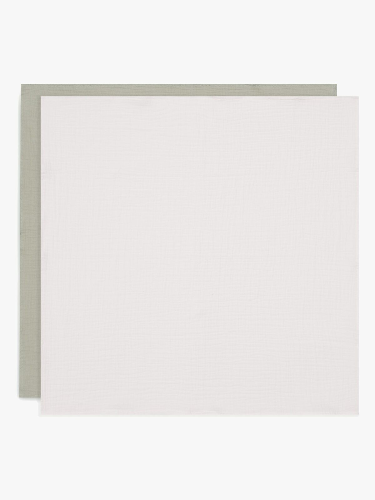 Jollein Tæppe/ Stofble i Musselin 4-pak, Olive Green/Ivory