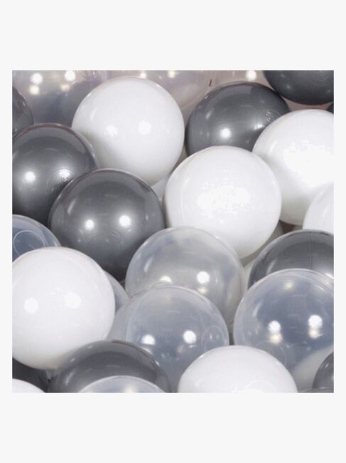 Meowbaby Rund Boldbassin Velour 30x90, Blågrå