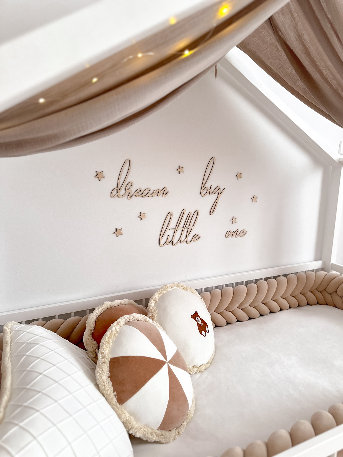 lis wycina Dream Big Little One Vægdekoration