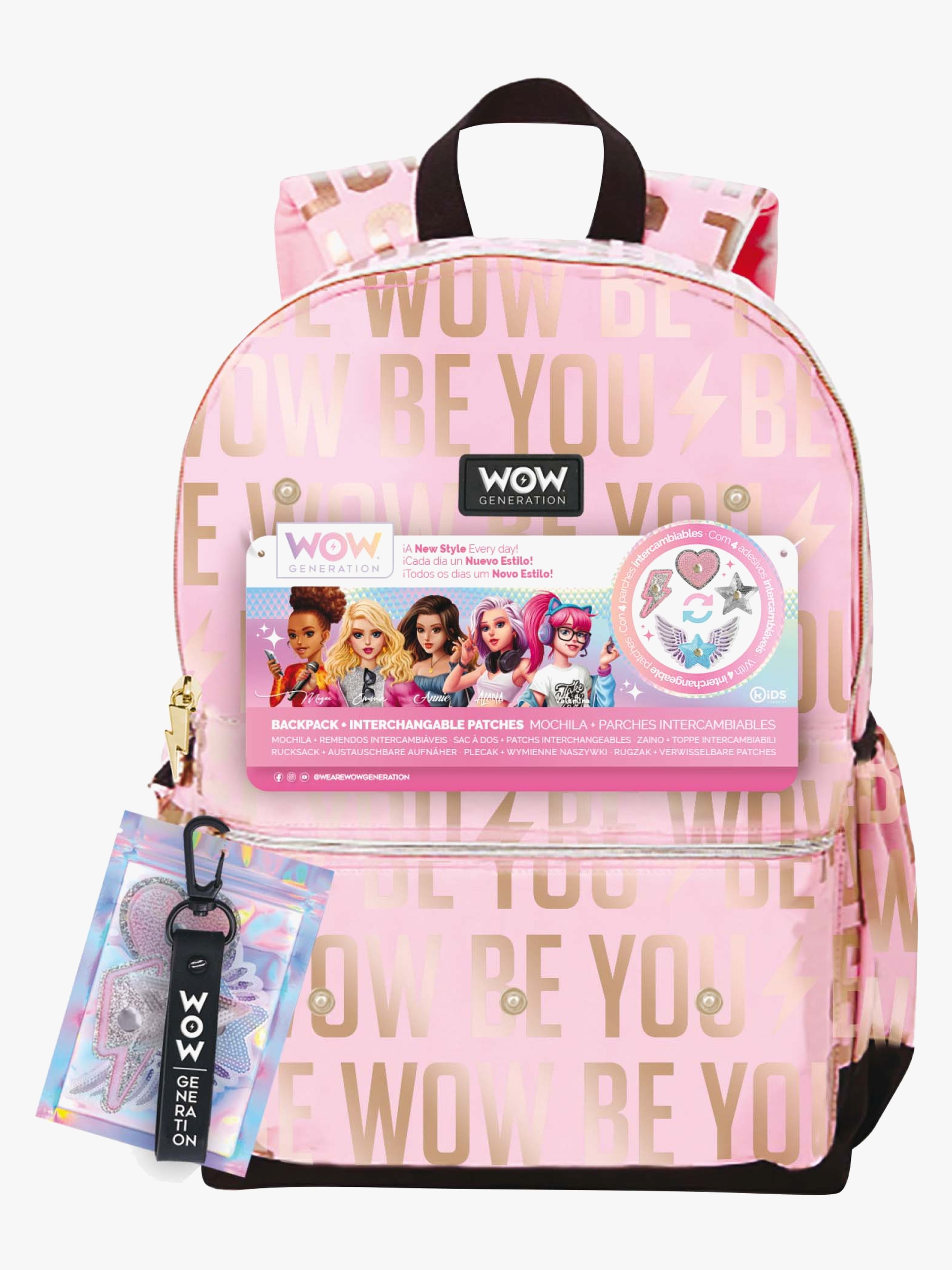 WOW Generation Rygsæk med Mærker, Pink