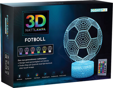 Powerpal 3D-Natlampe, Fodbold