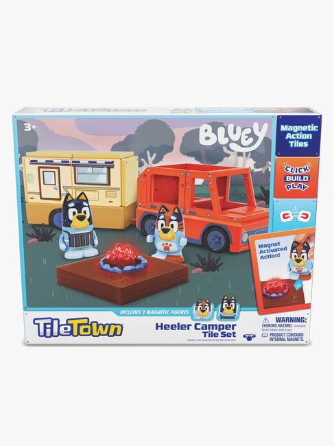 Tile Town Bluey Magnetisk Byggesæt Campingvognssæt