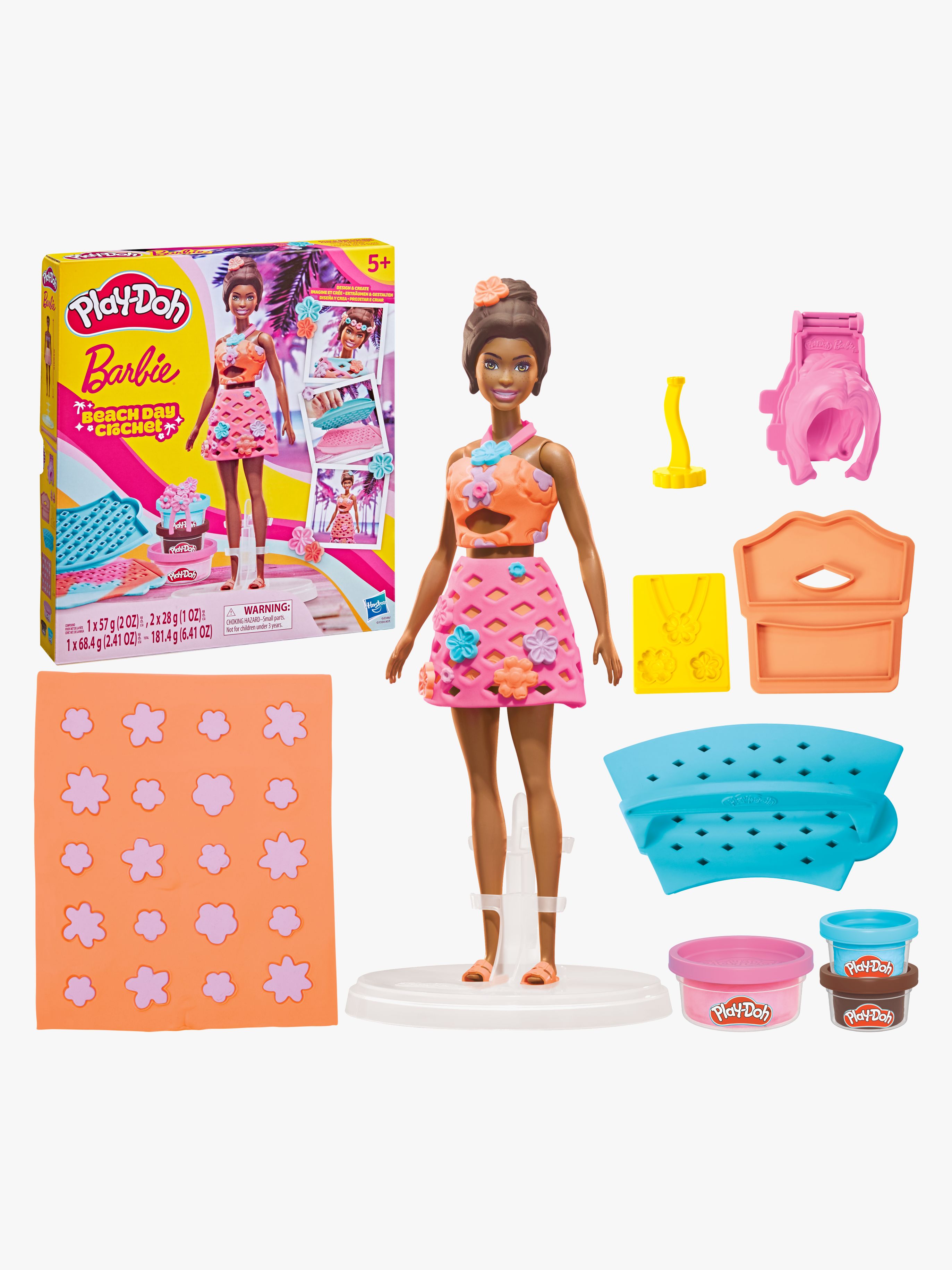 Play-Doh Barbie Modellervoks med Dukke Stranddag med Crochet