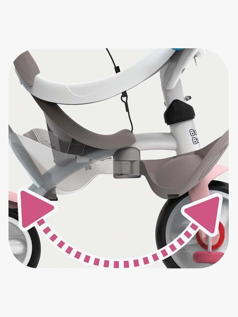 Smoby Trehjulet Cykel Baby Balade Plus, Lyserød