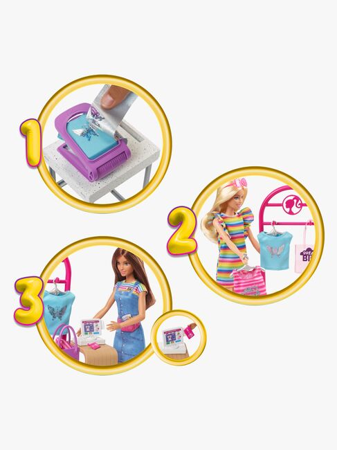 Barbie Legesæt med Dukke Make & Sell Boutique