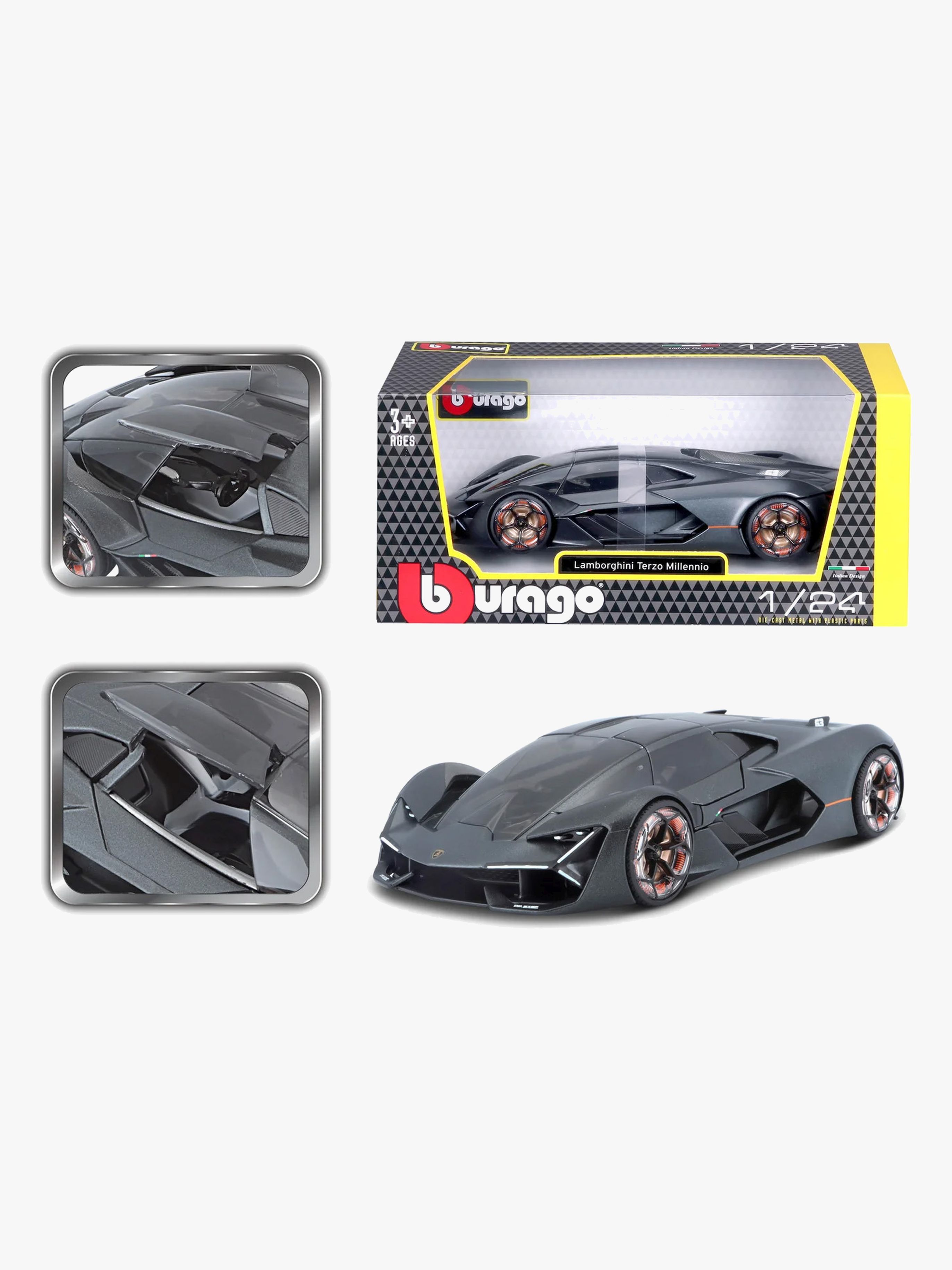 Bburago Lamborghini Terzo Millennio Modelbil 1:24, El bil til børn