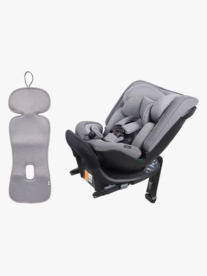 Beemoo Rotate i-Size Vendbar Autostol inkl. Ventilerende Hynde, Mineral Grey/Grey
